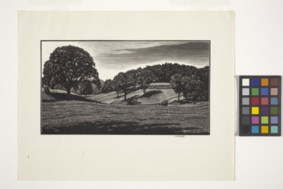 Landschap door Unbekannter Künstler