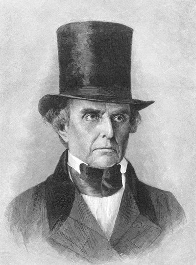 Daniel Webster, Amerikaanse politicus (zw/w foto) door Unbekannt