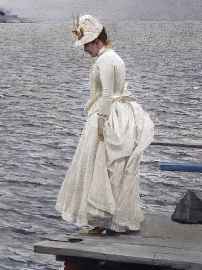Detail: Zomervakantie (1886) door Unbekannter Künstler