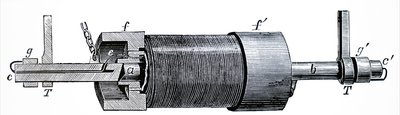 Diagram van een elektromagneet door Unbekannt