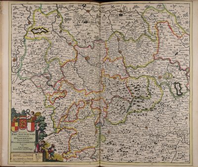Ducatus Brunsuicensis episcopatus Hildesiensis principatus Halberstadiensis tabula door Unbekannter Künstler