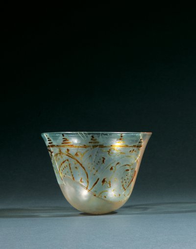 Fatimid lustre geschilderde fragmentarische beker, 10e - 11e eeuw door Unbekannt