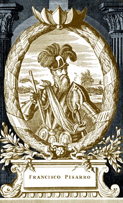 Francisco Pizarro door Unbekannter Künstler