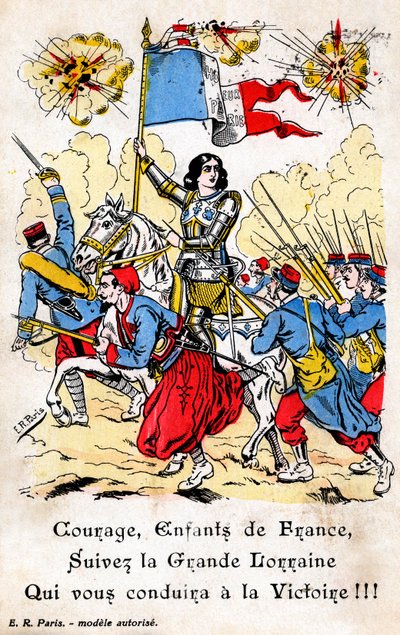 Franse ansichtkaart met Jeanne d
