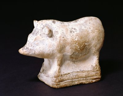 GR.4-1981 Varkensratel uit Eleusis, Griekenland, 410-380 v.Chr. (terracotta) door Unbekannt