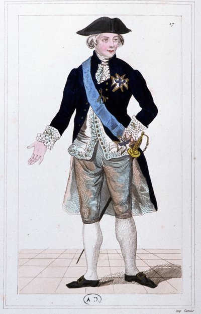 Generaal Lafayette commandant van de nationale garde, ca. 1810 (gravure) door Unbekannter Künstler