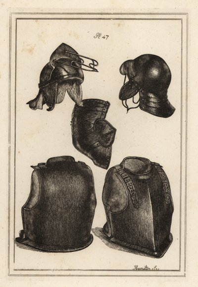 Helm, borstplaat en rugplaat gedragen door Roundhead-generaal Robert Greville, Lord Brooke, toen hij werd gedood in Lichfield door Unbekannt