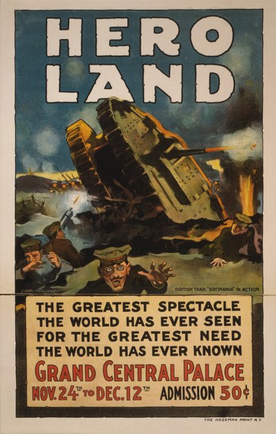 Hero Land Poster, New York, New York door Unbekannt