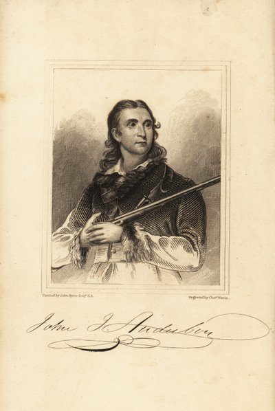 John James Audubon, Amerikaanse ornitholoog, natuuronderzoeker en schilder door Unbekannt