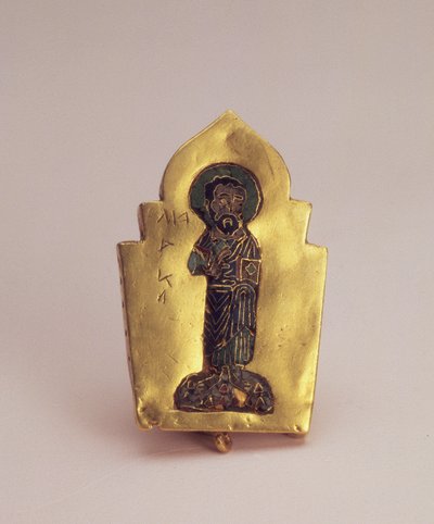 Schakel van een diadeem, met afbeelding van St. Marcus de Evangelist, Kiev door Unbekannt