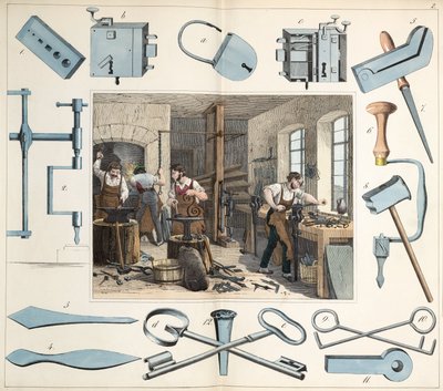 Sloten en sluitingen De slotenmaker door Unbekannt