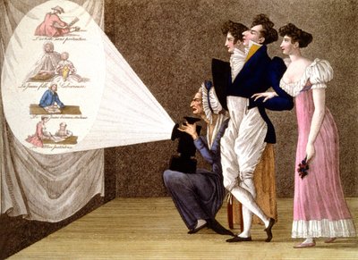 Toverlantaarn in Parijs, ca. 1810 (gravure) door Unbekannter Künstler