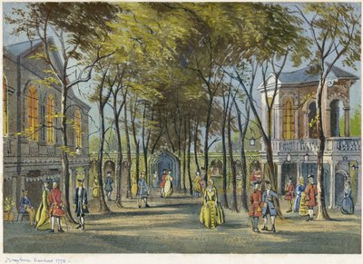 Marylebone Gardens, Londen 1778 door Unbekannter Künstler