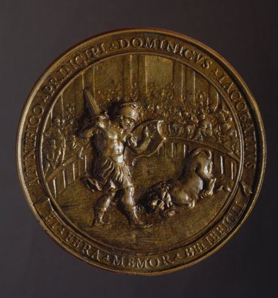 Medaille ter herdenking van de pest die Rome overspoelde in de jaren 1656-1657 door William M. Timlin