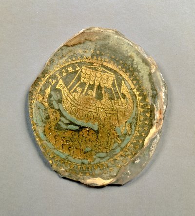 Medallion met afbeelding van Jona en de walvis, Romeins door Unbekannt