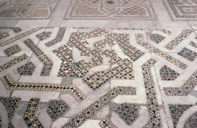 Mozaïekvloer in de kathedraal van Monreale, Sicilië door Unbekannt