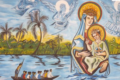 Onze-Lieve-Vrouw van Togo fresco door Unbekannt