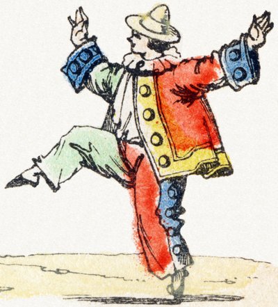 P - Pierrot - Kindervermaak Alfabet ca. 1890 (lithografie) door Unbekannt