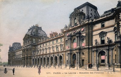 Parijs, Frankrijk: Le Louvre, Ministerie van Financiën door Unbekannter Künstler