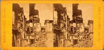 Beleg van Parijs (1871): uitzicht op de stad tijdens het beleg door de Pruisen tussen 20/09/1870 en 28/01/1871 door Unbekannt