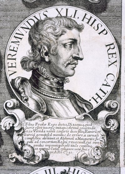 Portret van Bermundo I door Unbekannt