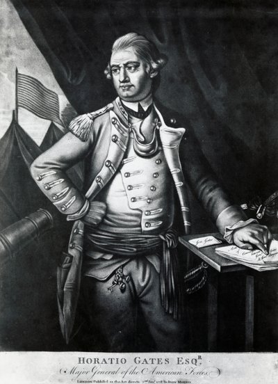 Portret van Horatio Gates (gravure) door Unbekannt