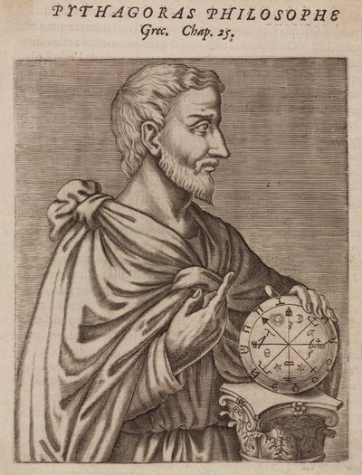 Pythagoras, Griekse filosoof en wiskundige, 6e eeuw v.Chr. door Unbekannt
