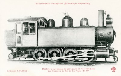 Spoorwegwagon van Argentinië door Unbekannter Künstler