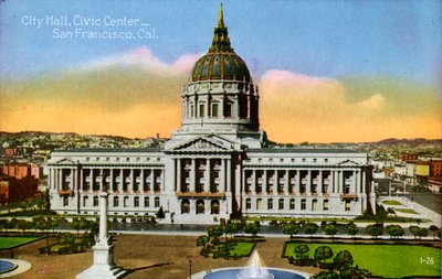 San Francisco: Stadhuis, Civic Center door Unbekannter Künstler
