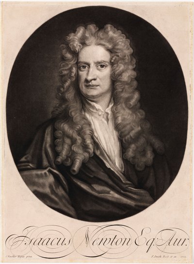 Sir Isaac Newton, Engelse wiskundige en natuurkundige door Unbekannt