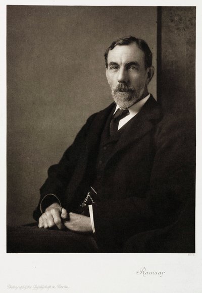 Sir William Ramsay, Schotse chemicus, ca. 1910 door Unbekannt