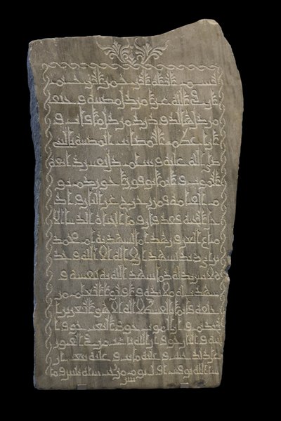 Stele van Umm Muhammad. Egypte, 230 H./845. Marmer, gesneden decor. Louvre Museum door William M. Timlin
