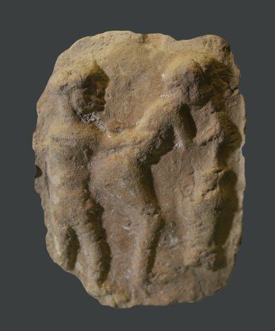 Tablet die geslachtsgemeenschap uitbeeldt. Mesopotamië, c.2000-1600 v.Chr. door Unbekannt