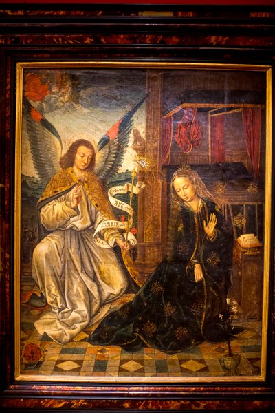 De Annunciatie toegeschreven aan Gerard David door Unbekannt