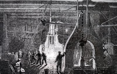 De productievloer van Robert Stephenson and Company door Unbekannt