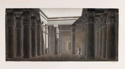 Thebe: Karnak (detail) door Unbekannt