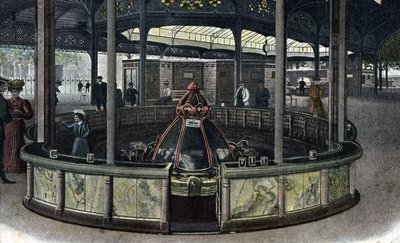 Thermisch toerisme: de bron van de heilige Grille in Vichy, Allier ca. 1905 door Unbekannter Künstler