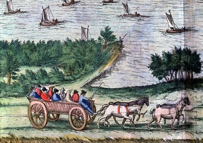 Transport per wilgenkoets door Unbekannter Künstler