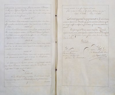 Verdrag van Eeuwige Vrede en Vriendschap tussen Frankrijk en Rusland, ondertekend in Parijs op 20 juli door Unbekannt