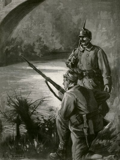 Wereldoorlog 1: 3e Offensief van de Slagen van de Isonzo door Unbekannter Künstler