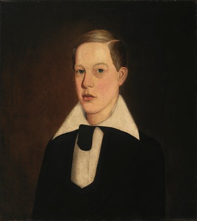 Portret van een jongen door Unidentified