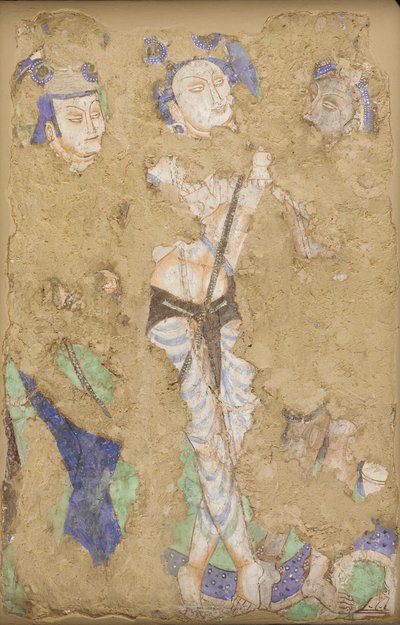 Drie figuren, uit Grot 224 door Unidentified
