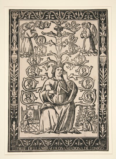 Beeld van de wonderbaarlijke Madonna van Lonigo door Unknown