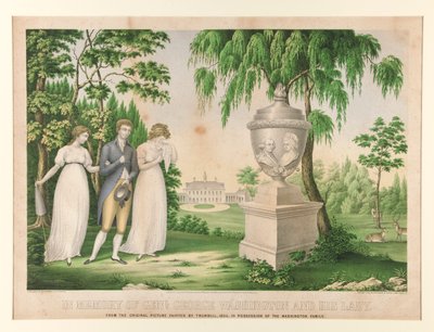 Ter nagedachtenis aan Genl. George Washington en zijn vrouw door Unknown