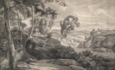 Landschap door Unknown