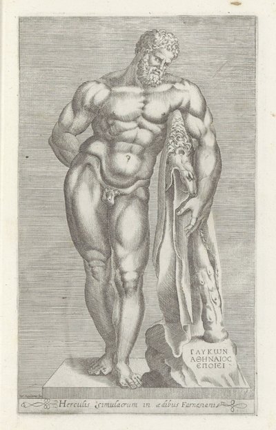 Sculptuur van Hercules door Unknown