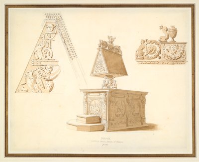Studies van een Lessenaars in Perugia door Unknown