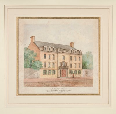 Het DePeyster herenhuis door Unknown