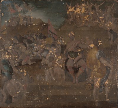 Het martelaarschap van het Thebaanse legioen door Unknown