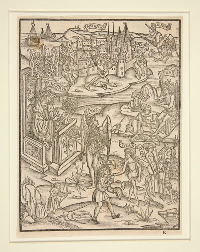 Houtsnede uit de Strasbourg Virgil, 1502 door Unknown
